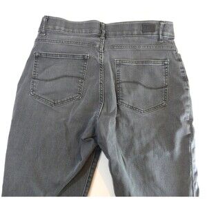 Lee jeans Total Freedom modern series Straight Leg Gray stretch size 10 SHORT